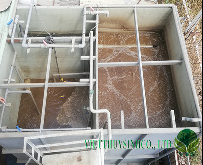 xử lý nước thải sinh hoạt công suất 15-20 m3 ngày đêm