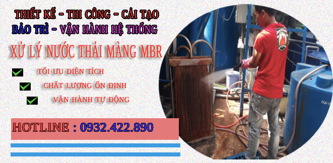 Vệ sinh rửa ngược màng MBR