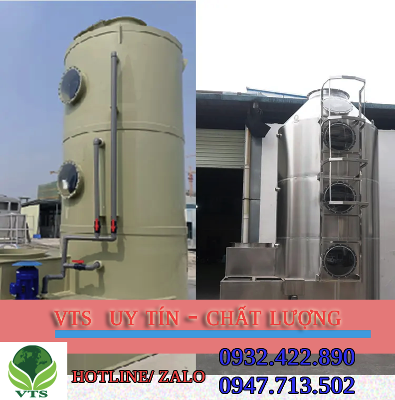 Gia công tháp hấp thụ inox